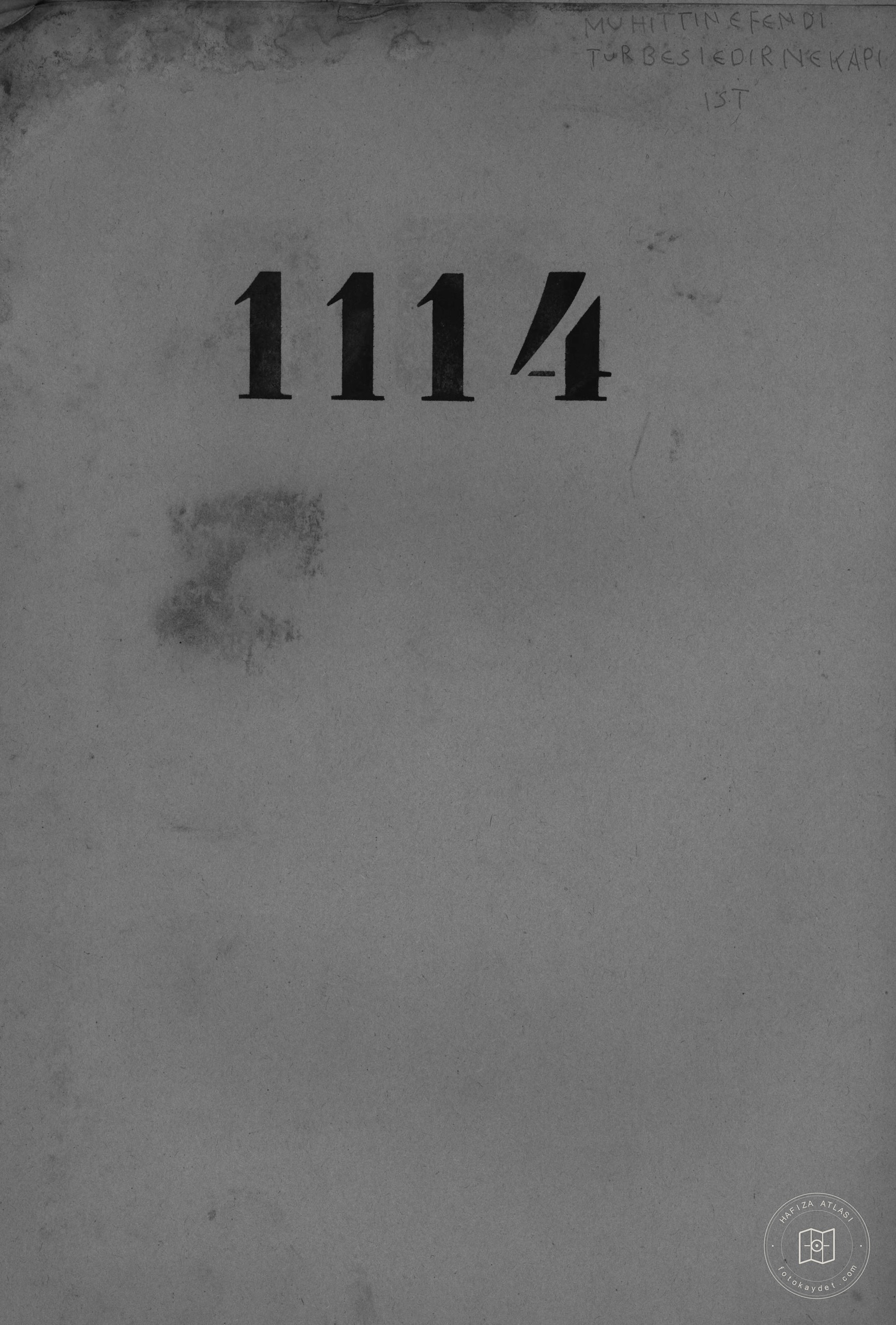 MUHİTTİN EFENDİ Tomb — Document
