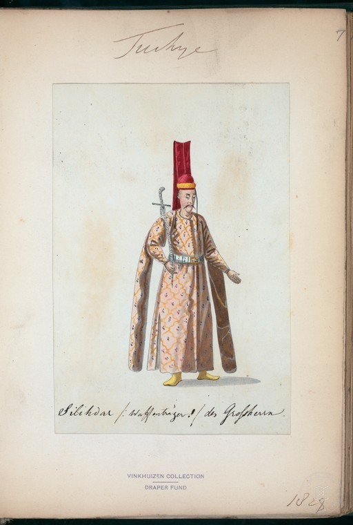 Ottoman People, Soldiers, Officers, Costumes — Portrait from the archive