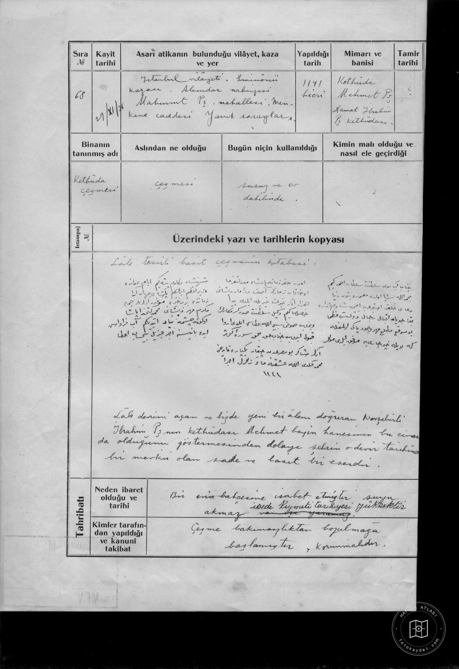 KETHUDA Fountain — Document