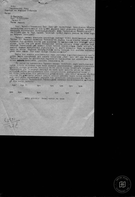 Beyazıt Bath — Archival document
