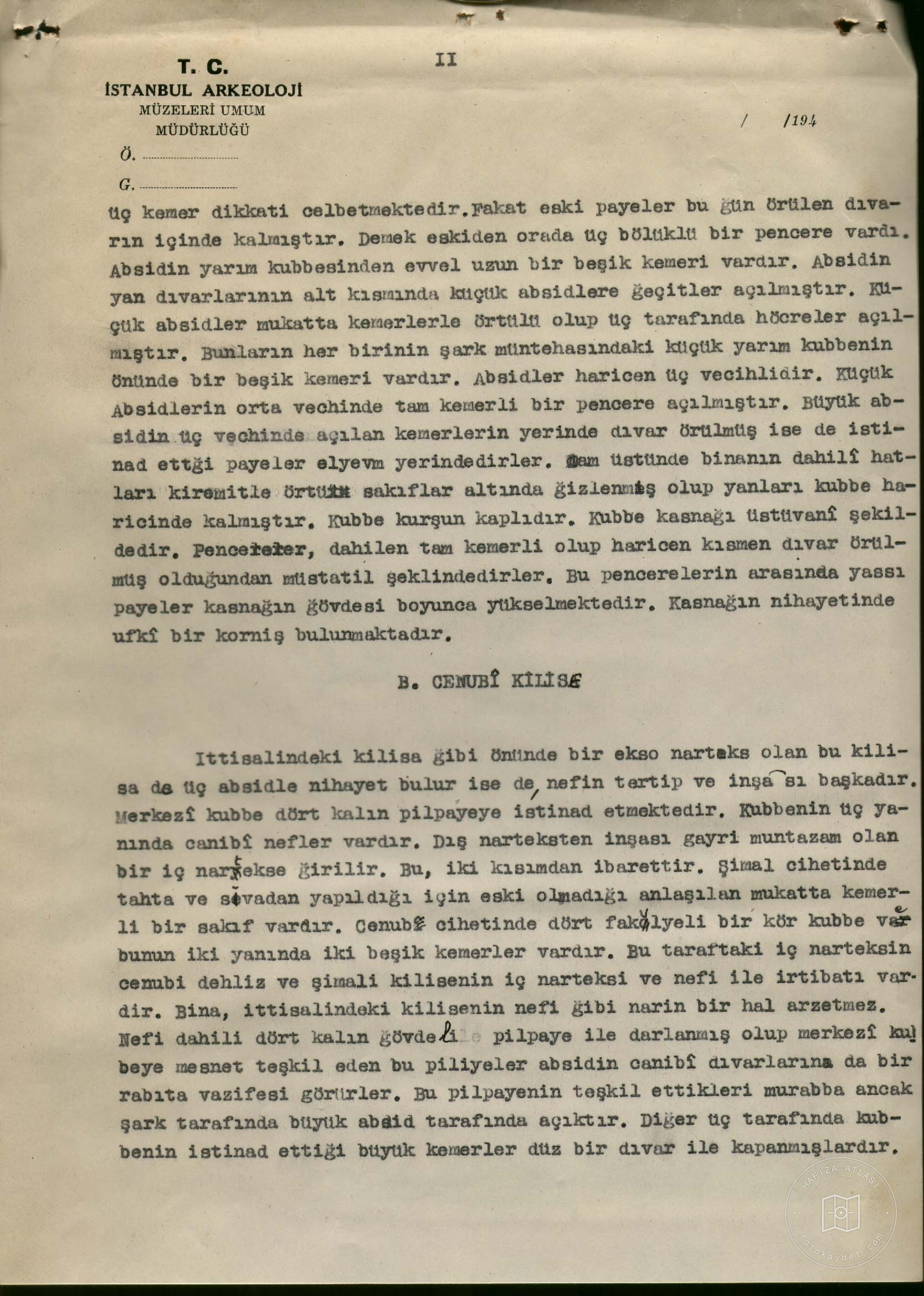 FENARİİSA Mosque — Document