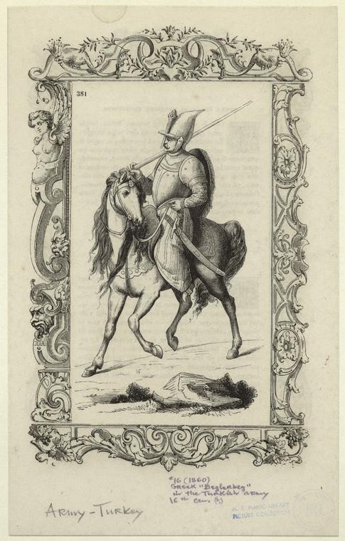 Ottoman People, Soldiers, Officers, Costumes — Portrait from the archive