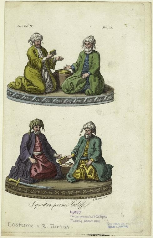 Ottoman People, Soldiers, Officers, Costumes — Portrait from the archive