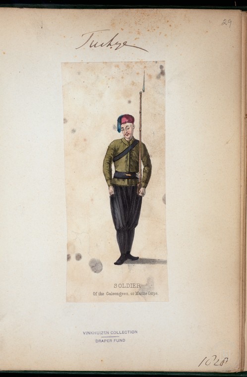 Ottoman People, Soldiers, Officers, Costumes — Portrait from the archive