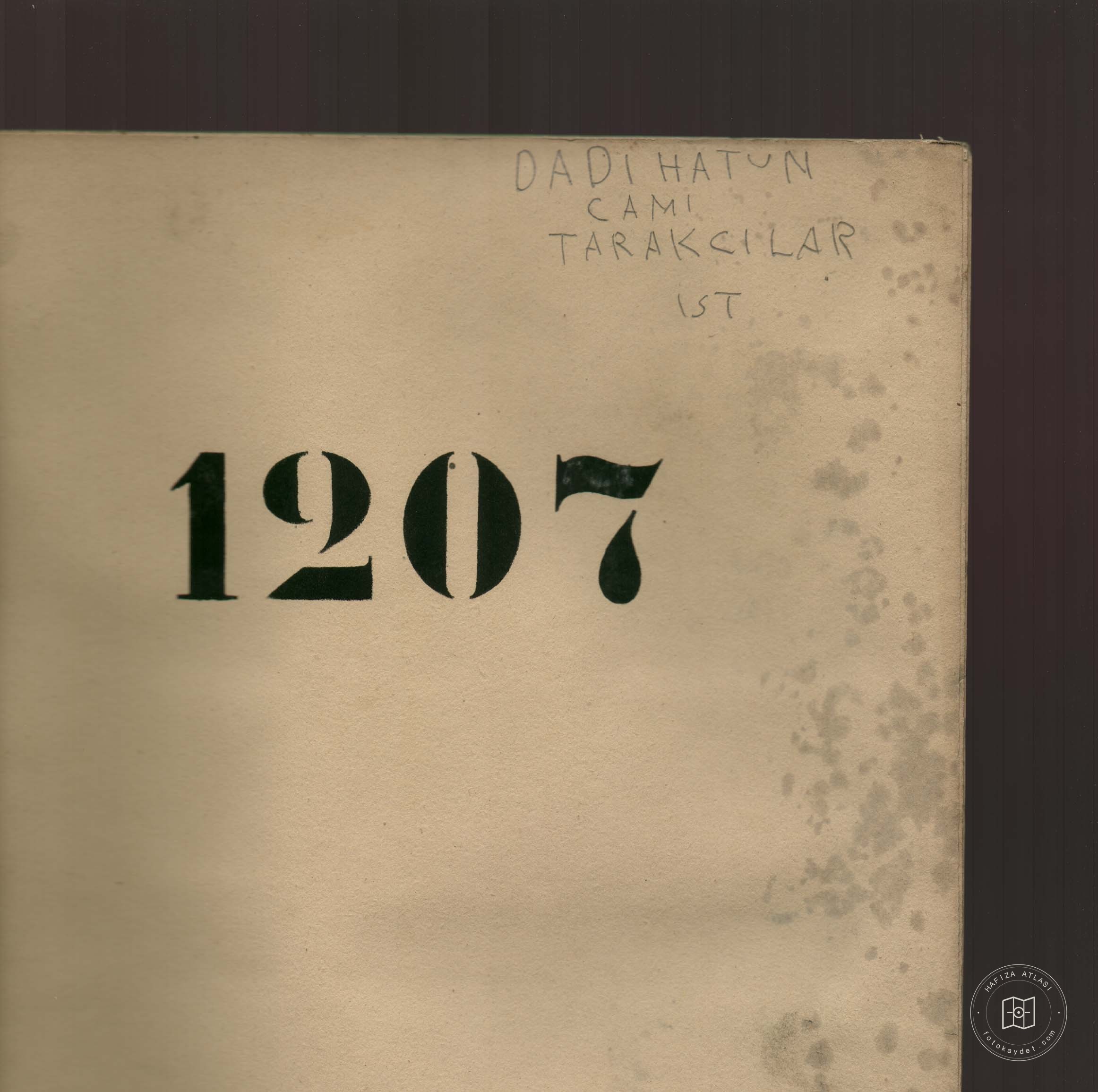 Dadı Hatun Mosque — Document