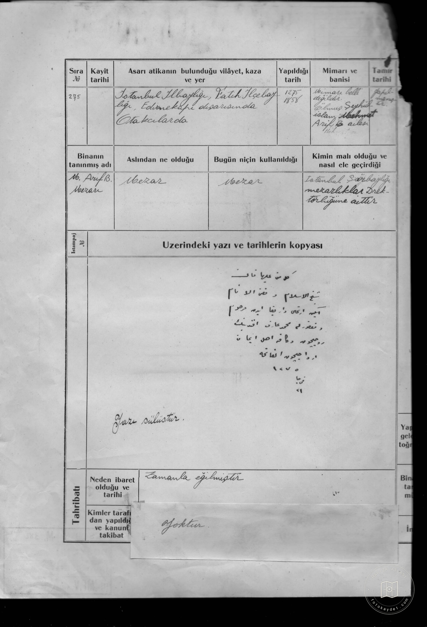 ARİF B.MEZARI — Document