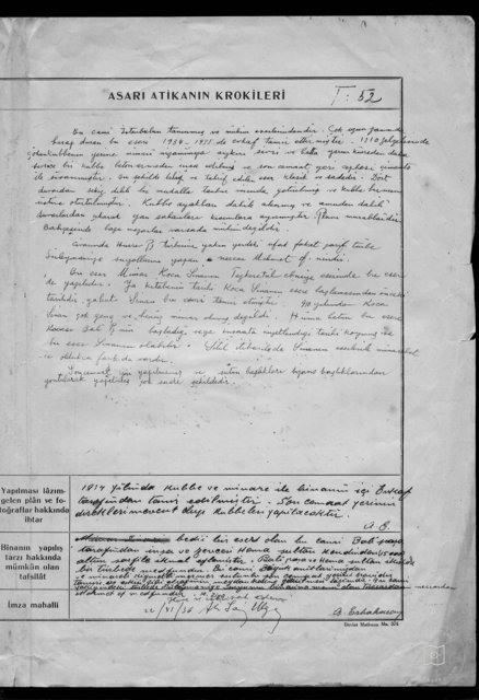 BALİ PAŞA Mosque — Document