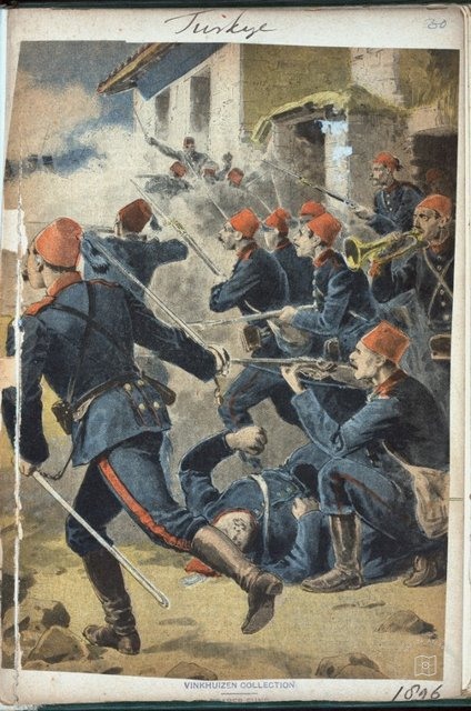Ottoman People, Soldiers, Officers, Costumes — Portrait from the archive