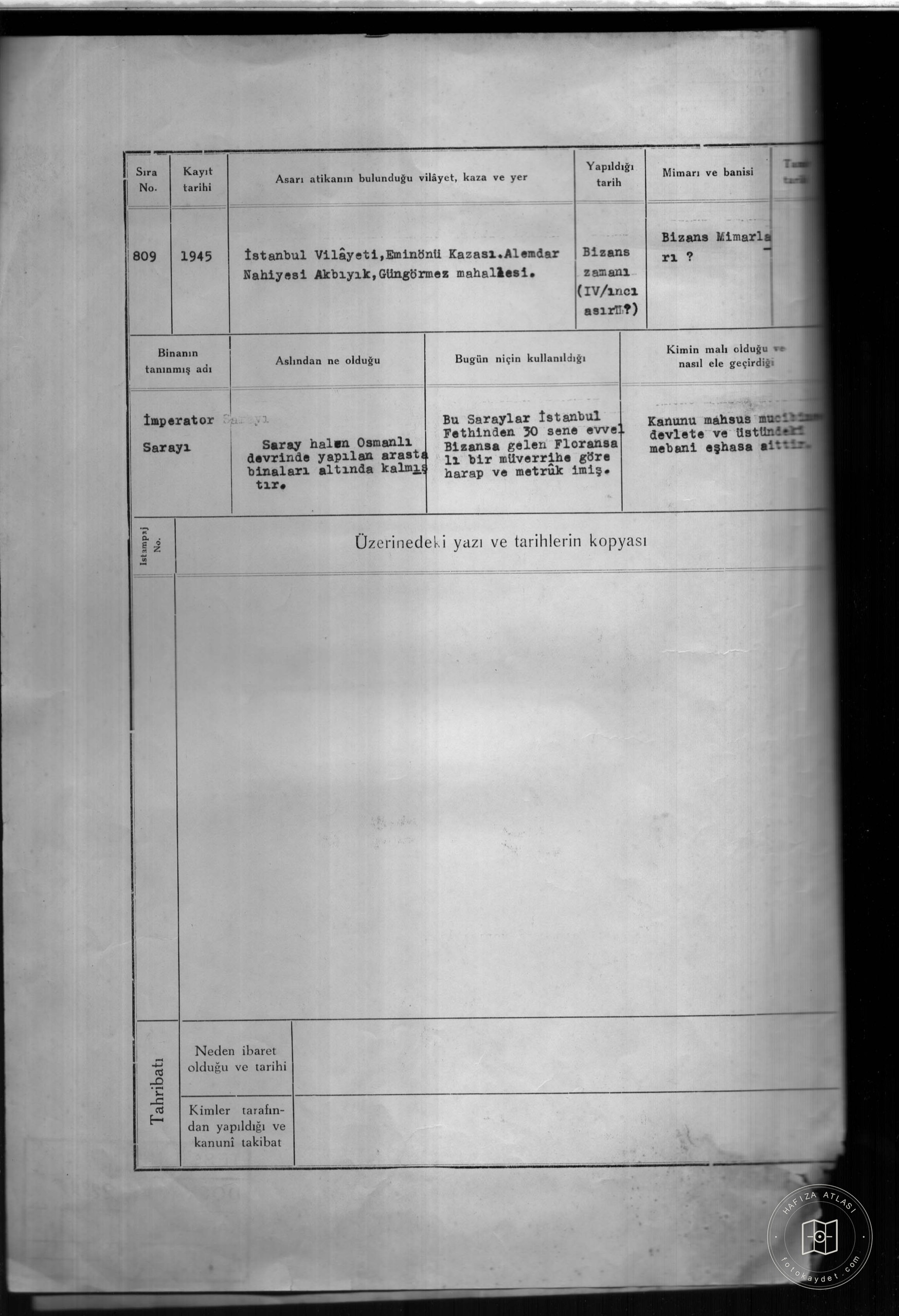 İMPARATOR Palace — Document