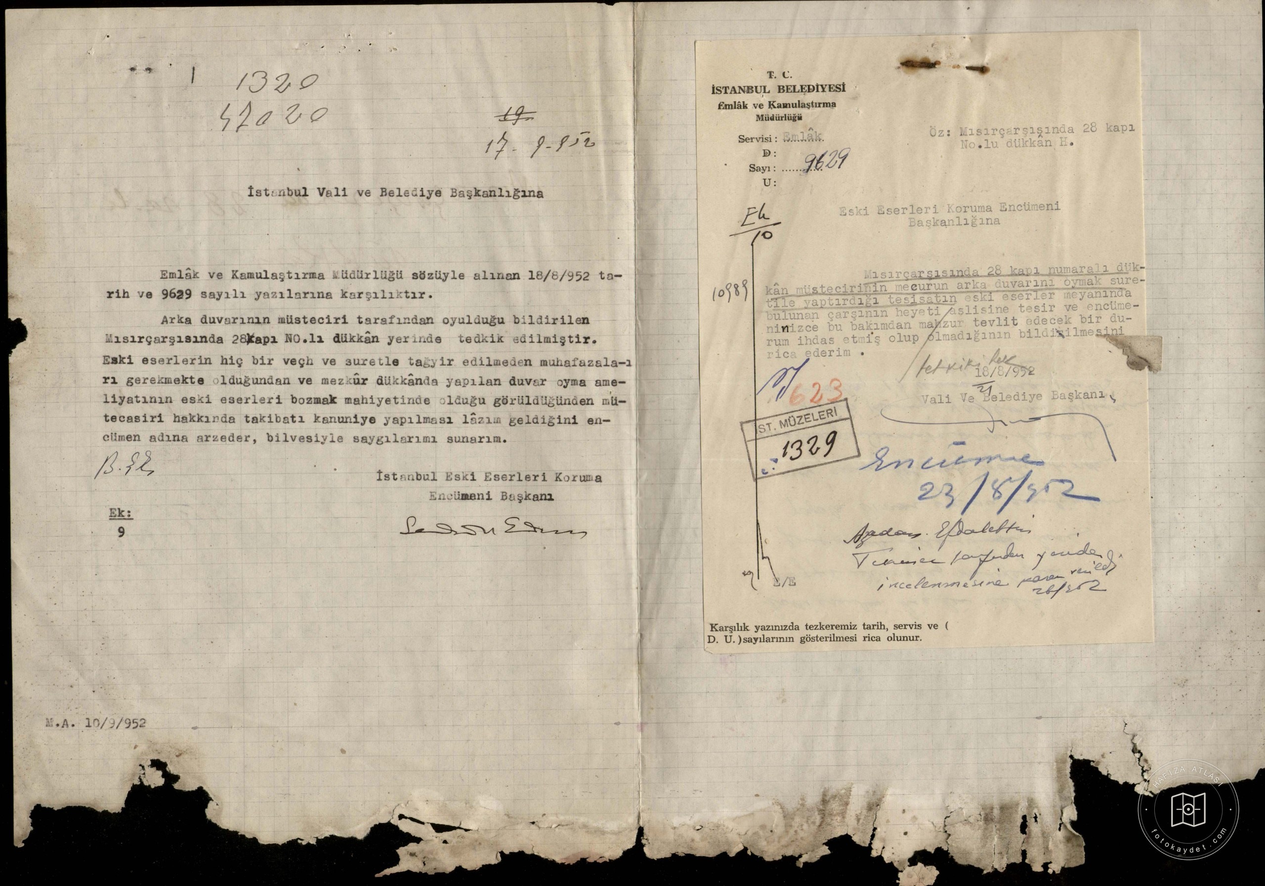 28 No Shops in Egypt Car — Archival document