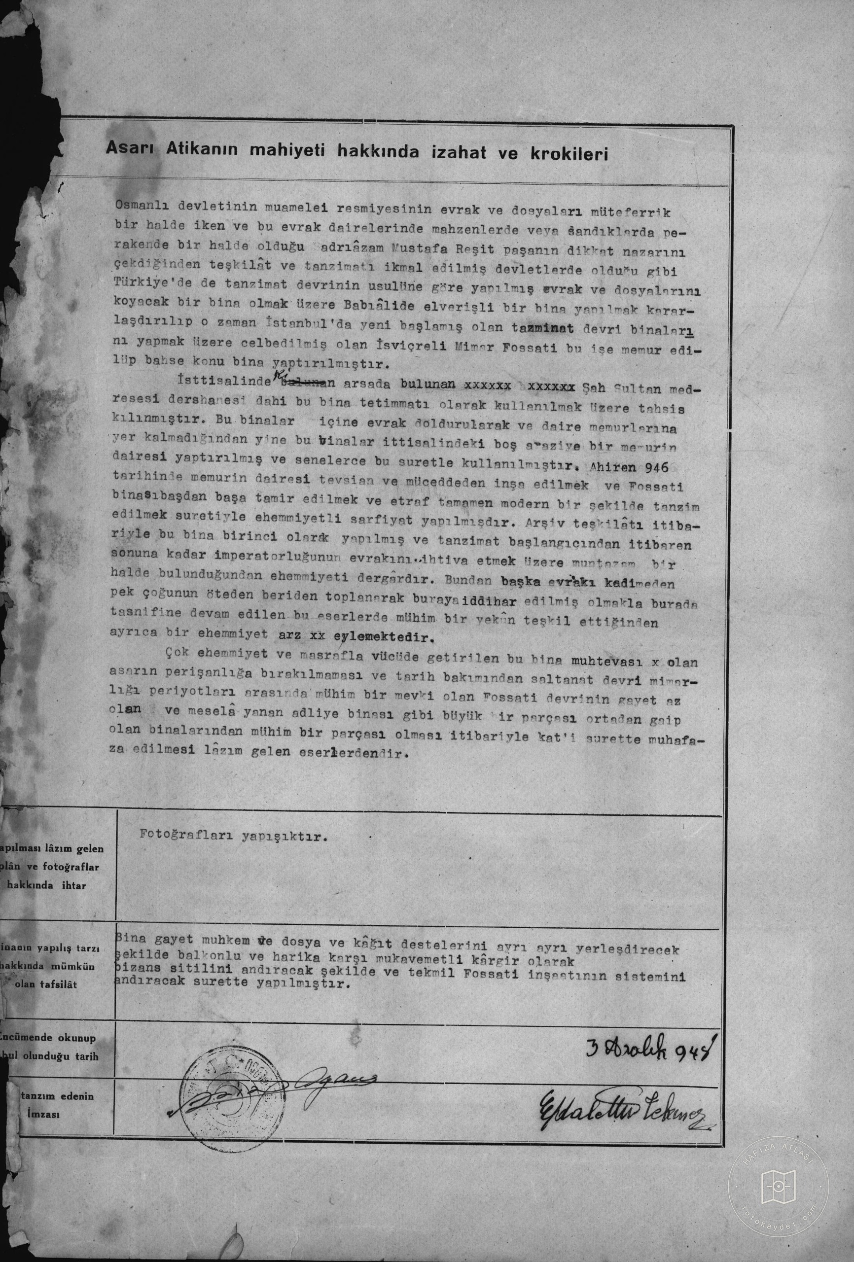Istanbul Cultural Heritage — Archival document