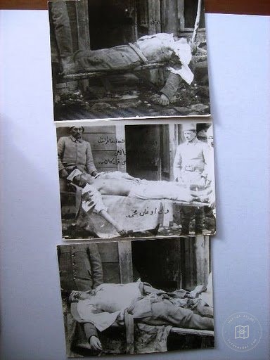 Our Military with Martyr in the Printing They made in Şehzadebasi Karakoluna of British Labor Soldiers