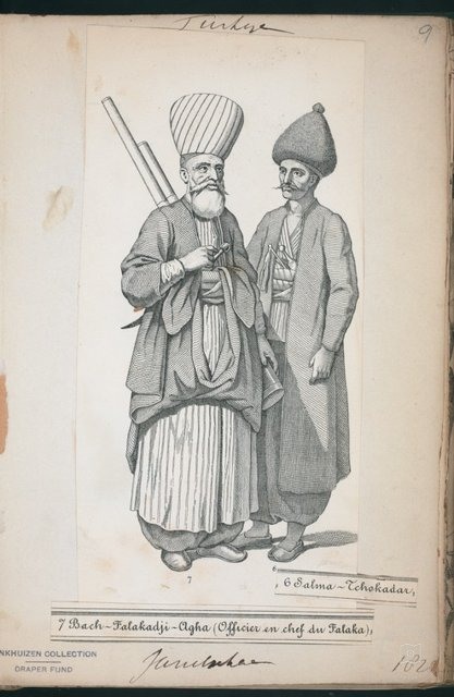 Ottoman People, Soldiers, Officers, Costumes — Portrait from the archive