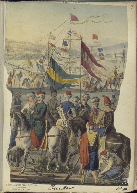 Ottoman People, Soldiers, Officers, Costumes — Portrait from the archive
