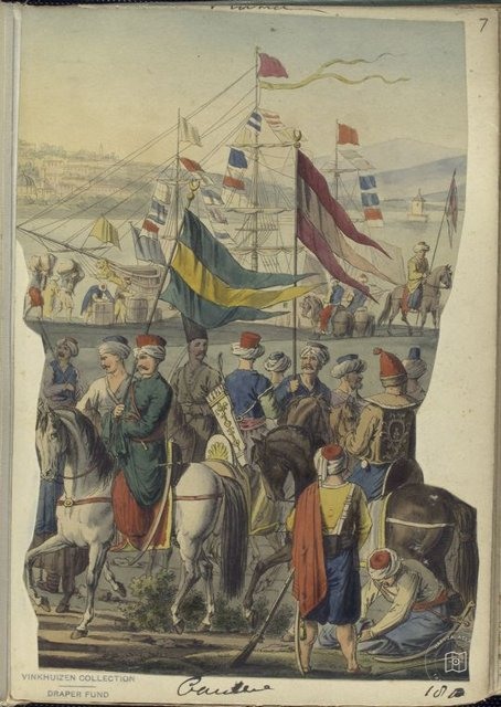 Ottoman People, Soldiers, Officers, Costumes — Portrait from the archive