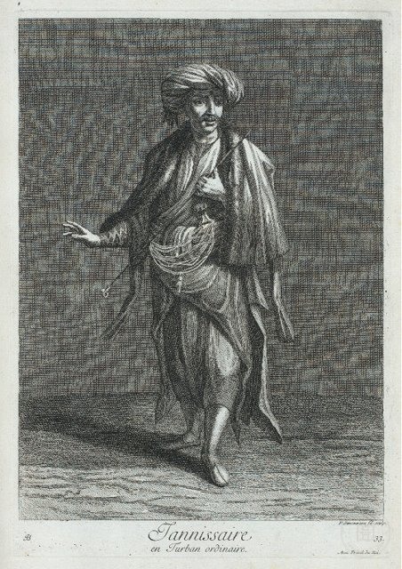 Ottoman People, Soldiers, Officers, Costumes — Portrait from the archive