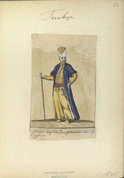 Osmanlı Halkları, Askerleri, Memurlar, Kostümleri — Portre ve kişi arşivi