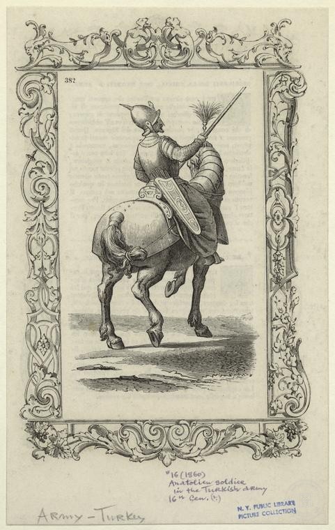Ottoman People, Soldiers, Officers, Costumes — Portrait from the archive