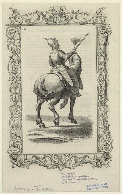 Ottoman People, Soldiers, Officers, Costumes — Portrait from the archive