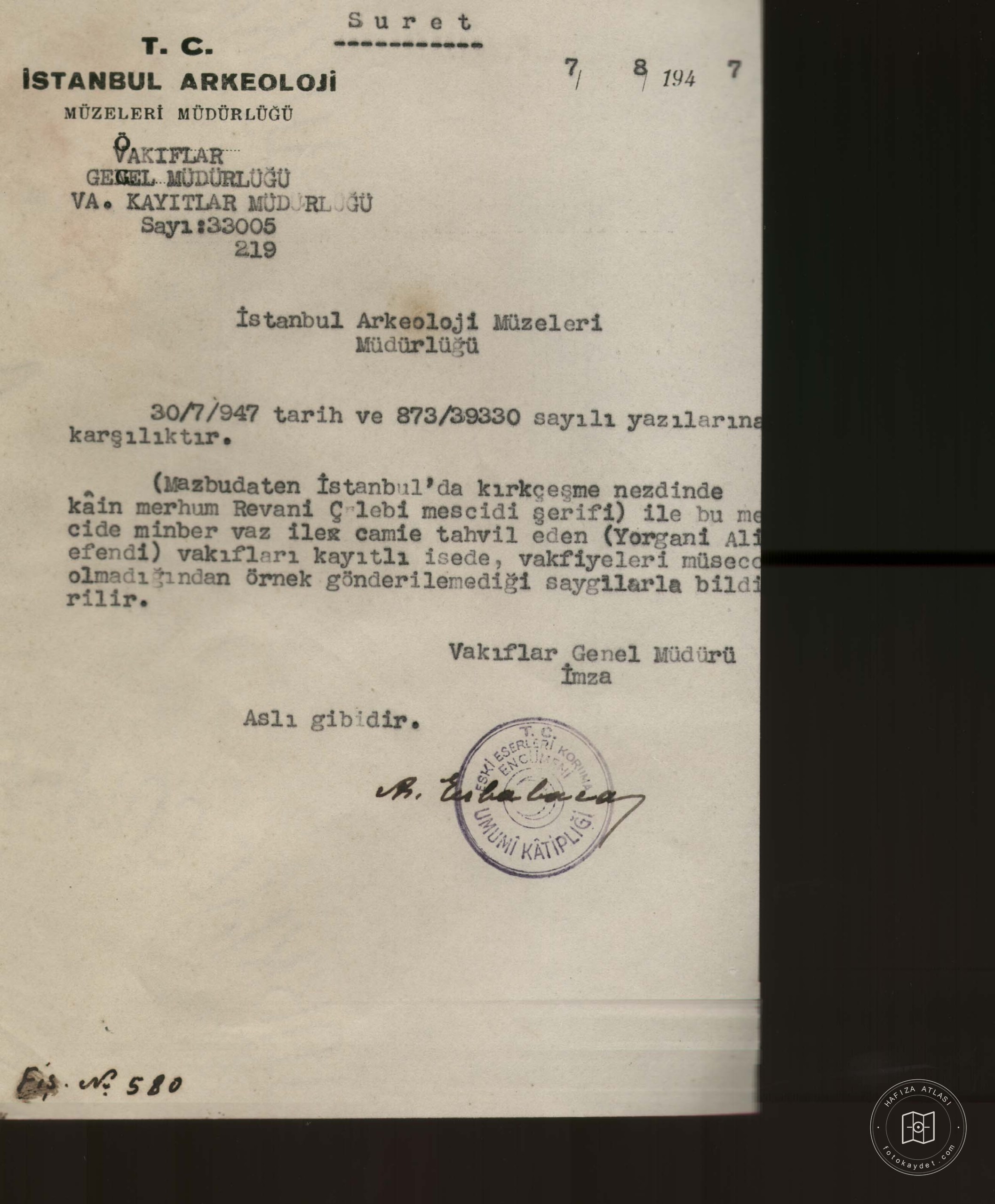 REVANİ EFENDİ (SUS)MES — Document