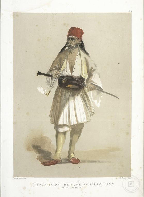 Osmanlı Halkları, Askerleri, Memurlar, Kostümleri — Portre ve kişi arşivi