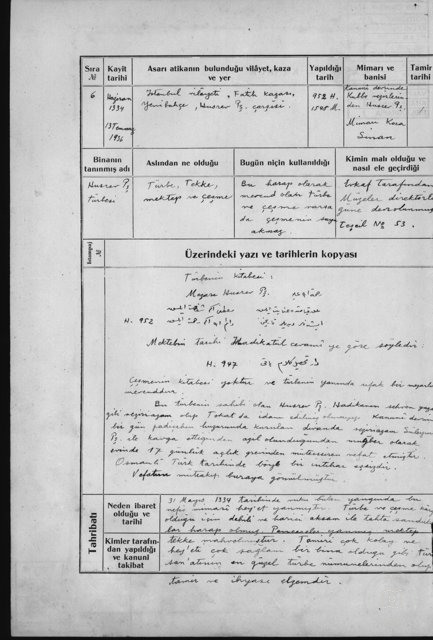 HÜSREV PAŞA Tomb — Document