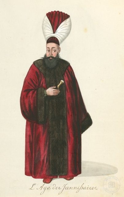 Ottoman People, Soldiers, Officers, Costumes — Portrait from the archive