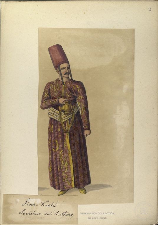 Osmanlı Halkları, Askerleri, Memurlar, Kostümleri — Portre ve kişi arşivi