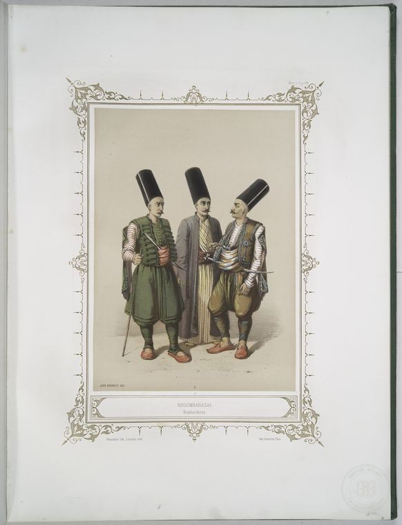 Osmanlı Halkları, Askerleri, Memurlar, Kostümleri — Portre ve kişi arşivi