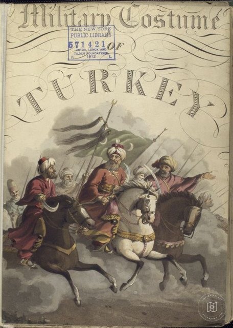 Ottoman People, Soldiers, Officers, Costumes — Portrait from the archive