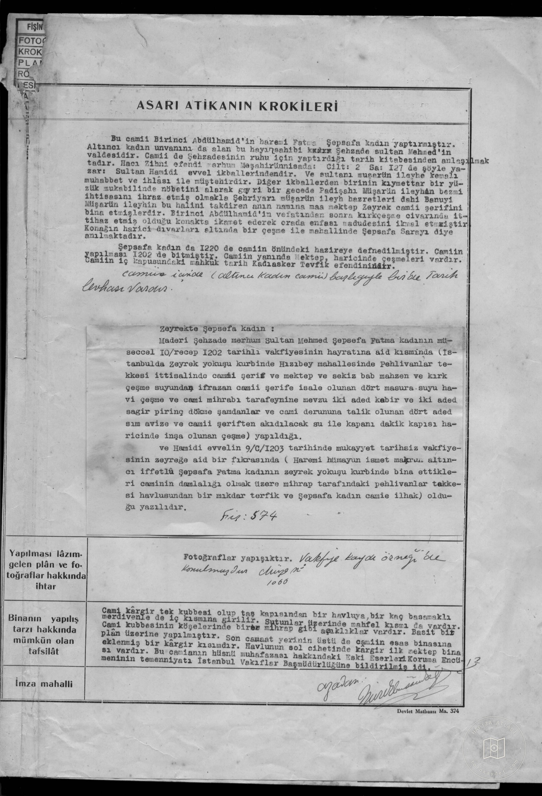 SEPSAFA WOMEN Mosque — Document