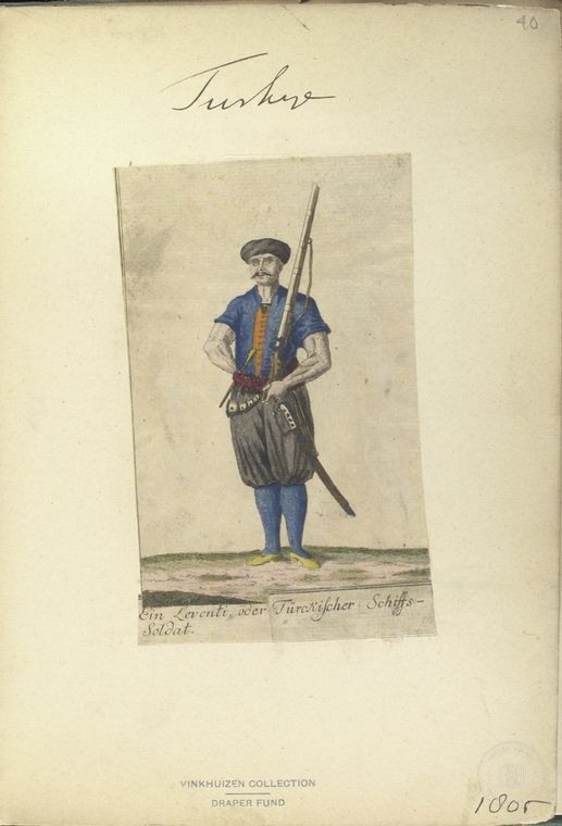 Osmanlı Halkları, Askerleri, Memurlar, Kostümleri — Portre ve kişi arşivi