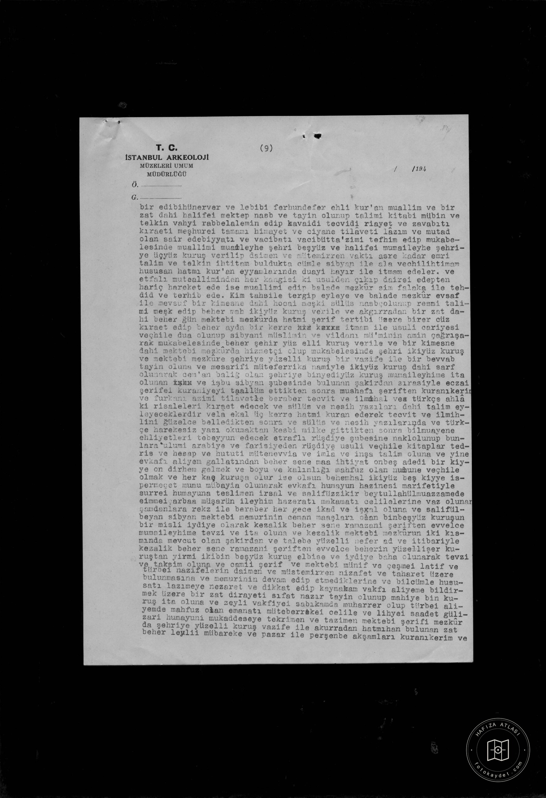 Pertevnal Valide Sultan Mosque and Müştemilate — Document