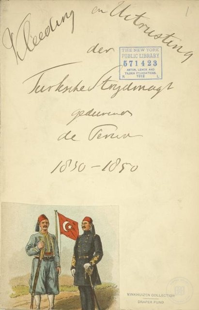Ottoman People, Soldiers, Officers, Costumes — Portrait from the archive