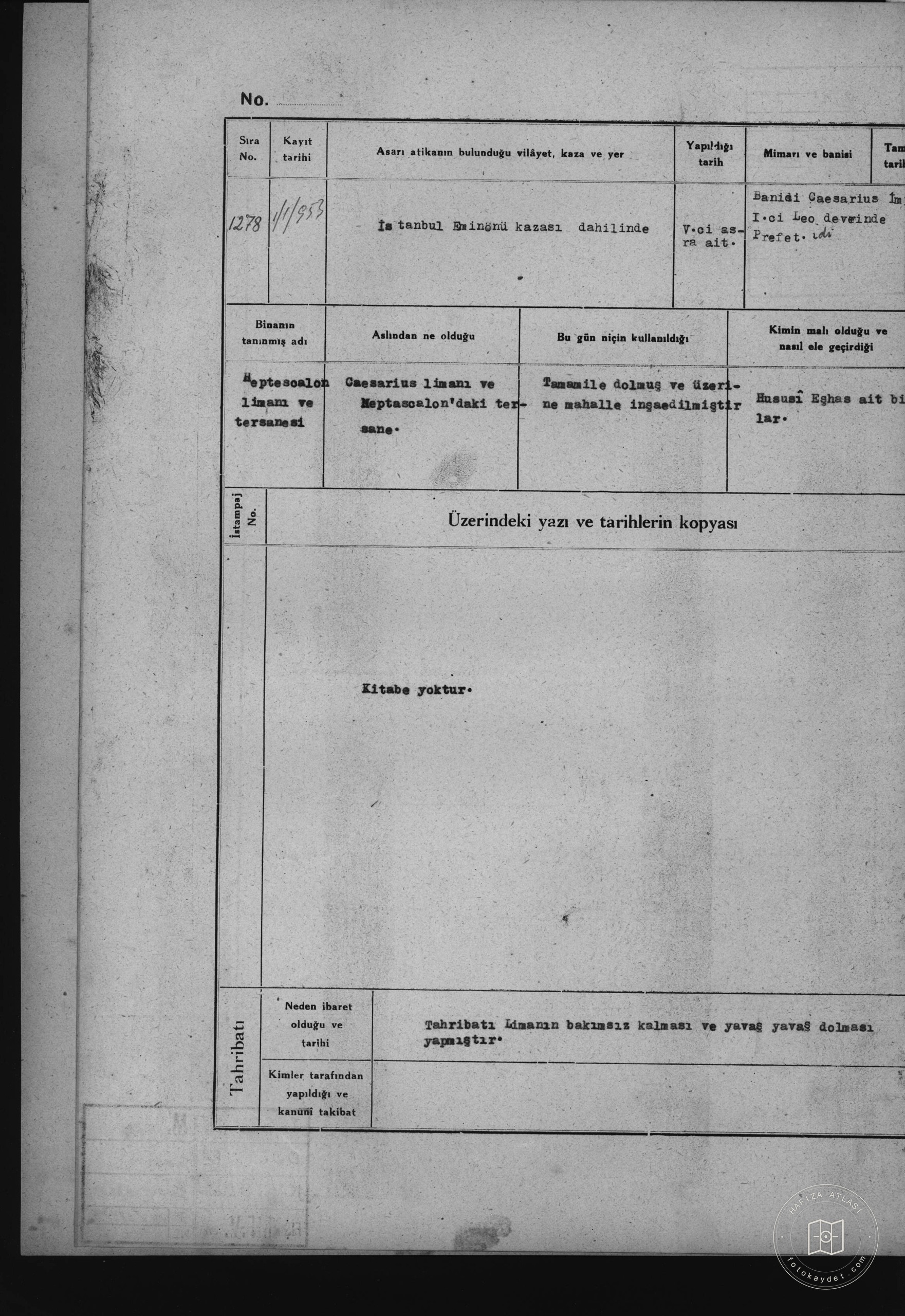HEPTESOALON Harbour AND TERSAN — Document
