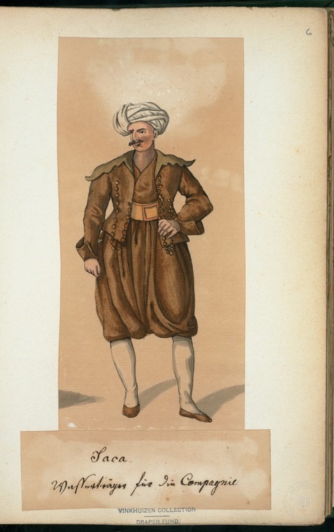Ottoman People, Soldiers, Officers, Costumes — Portrait from the archive