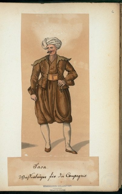 Ottoman People, Soldiers, Officers, Costumes — Portrait from the archive