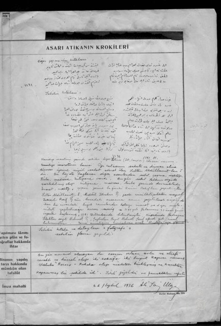 Hamidiyeimareti, mektebi, sebili, Çeşmesi, 4.vakıf Han — Belge