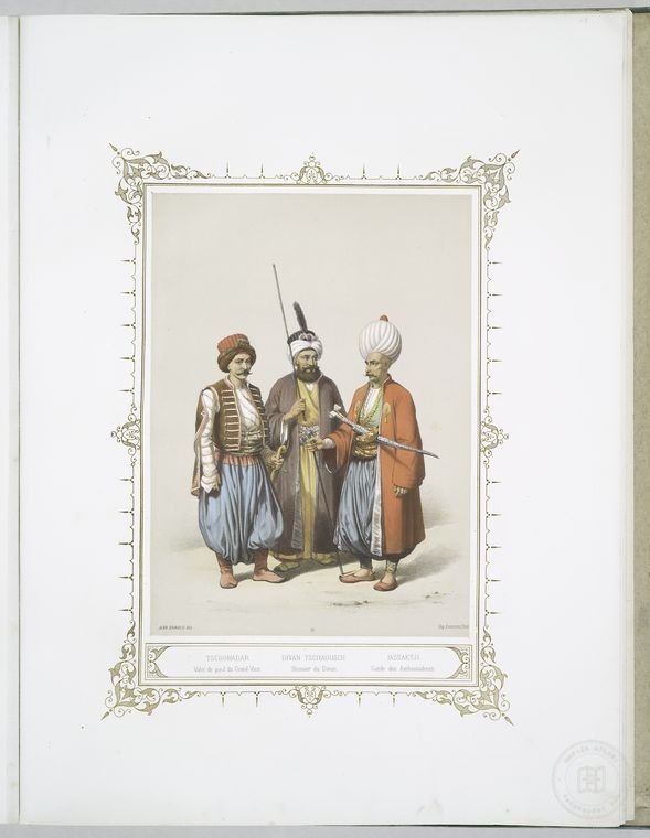 Osmanlı Halkları, Askerleri, Memurlar, Kostümleri — Portre ve kişi arşivi