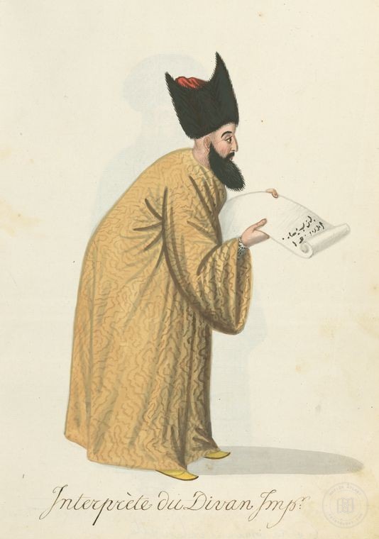 Ottoman People, Soldiers, Officers, Costumes — Portrait from the archive