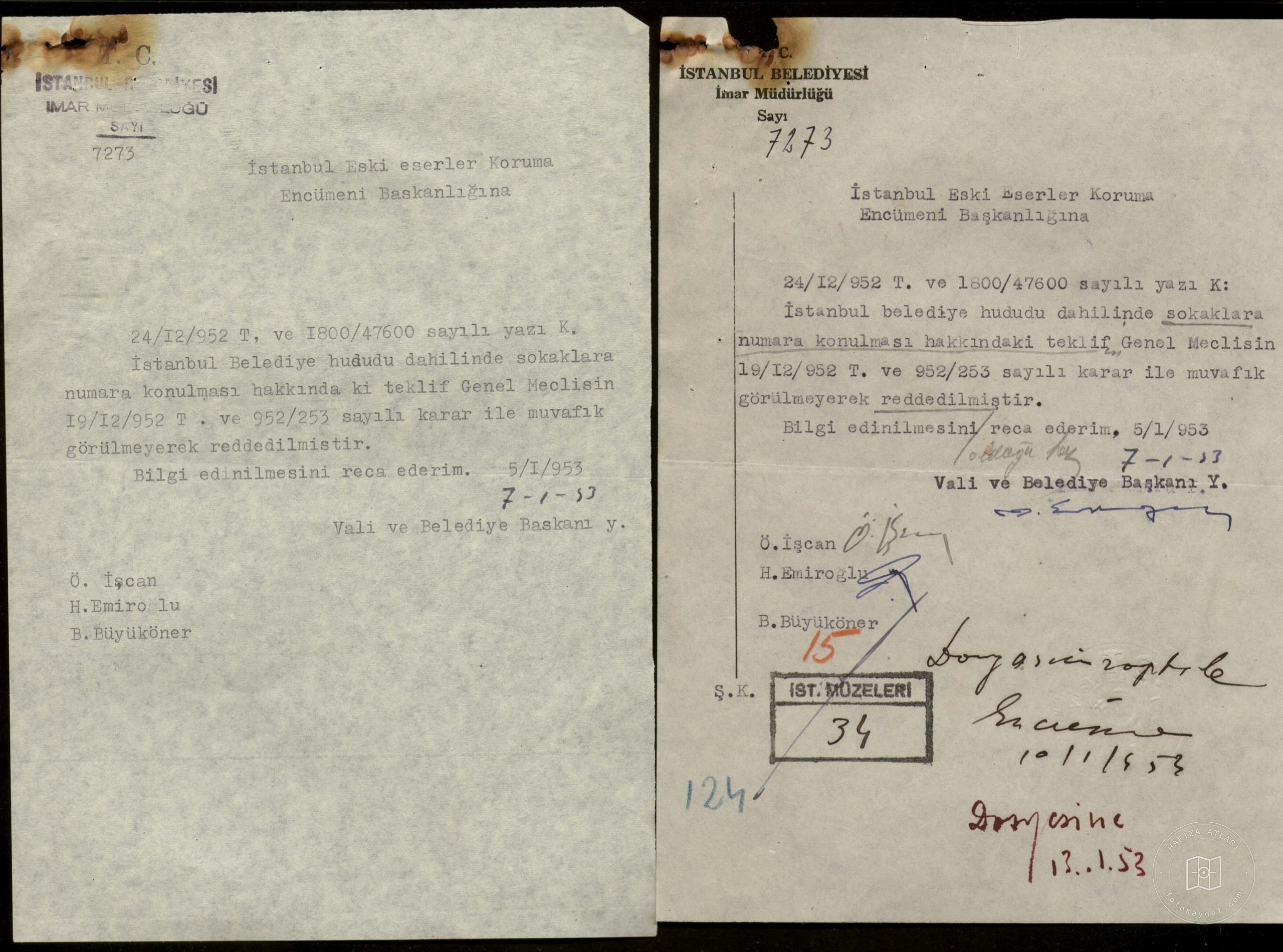 Street Names — Archival document