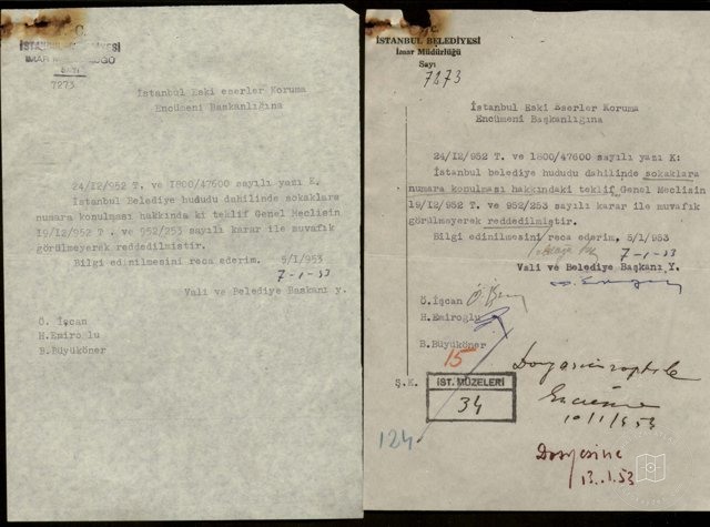 Street Names — Archival document