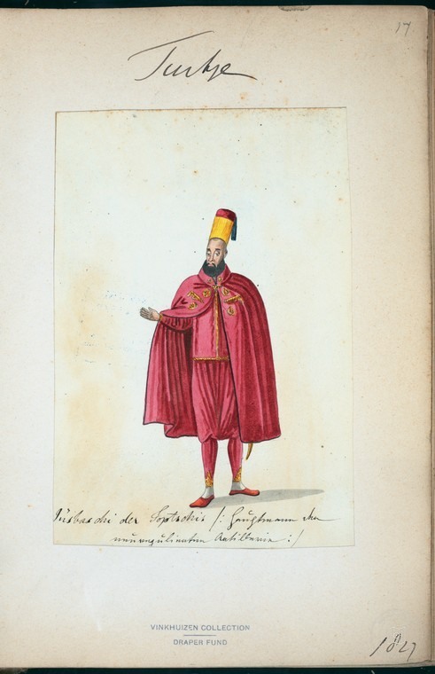 Ottoman People, Soldiers, Officers, Costumes — Portrait from the archive