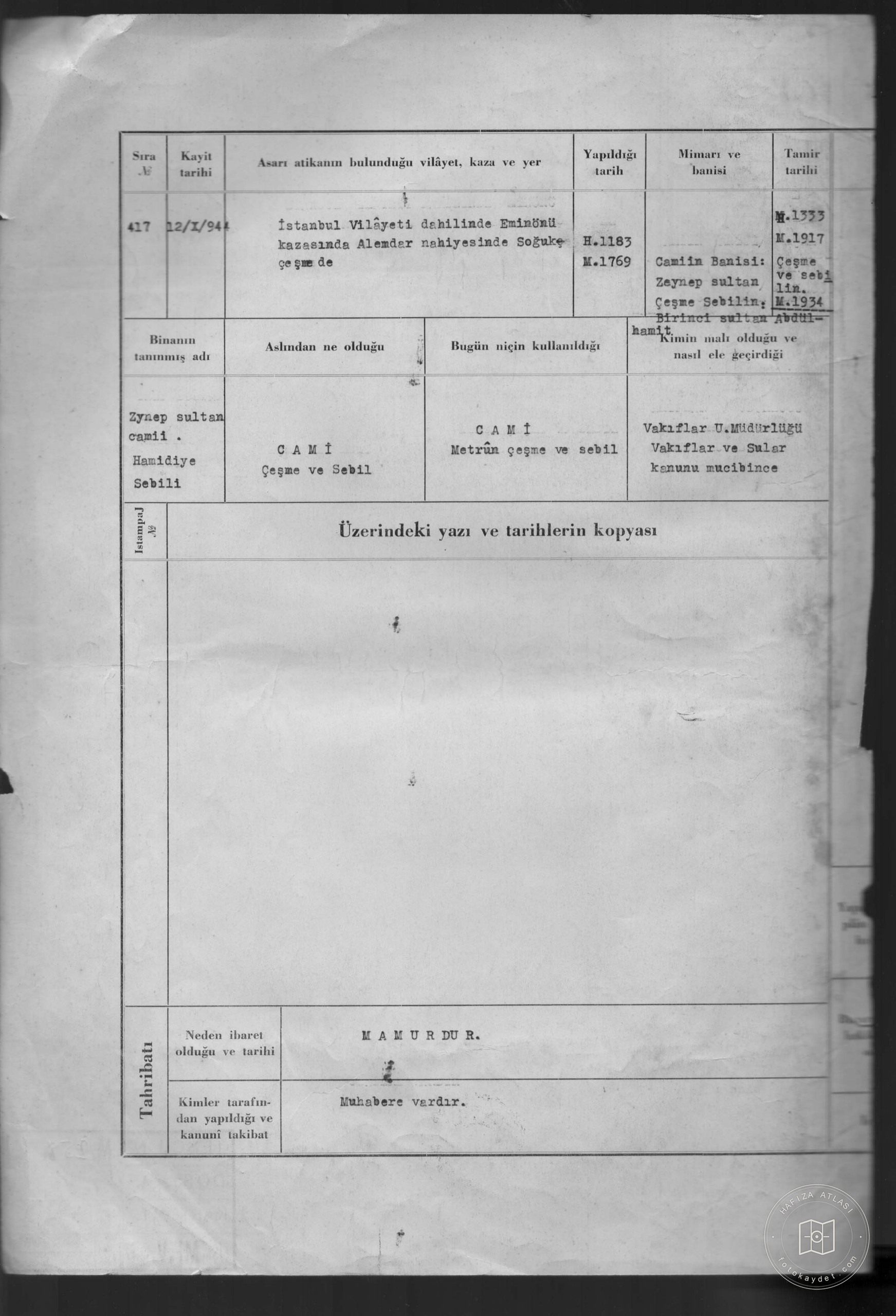 ZEYNEP SULTAN CAMIVE HAMIDARY - Document