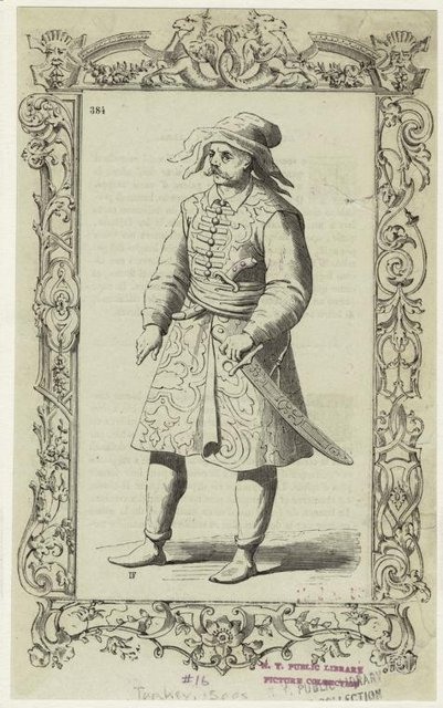 Ottoman People, Soldiers, Officers, Costumes — Portrait from the archive