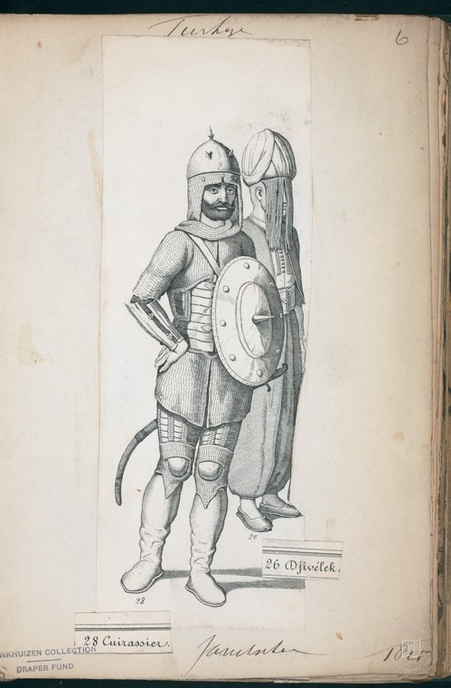 Ottoman People, Soldiers, Officers, Costumes — Portrait from the archive