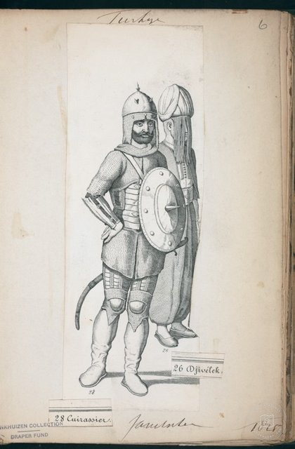 Ottoman People, Soldiers, Officers, Costumes — Portrait from the archive