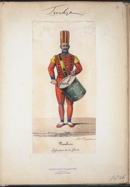 Ottoman People, Soldiers, Officers, Costumes — Portrait from the archive