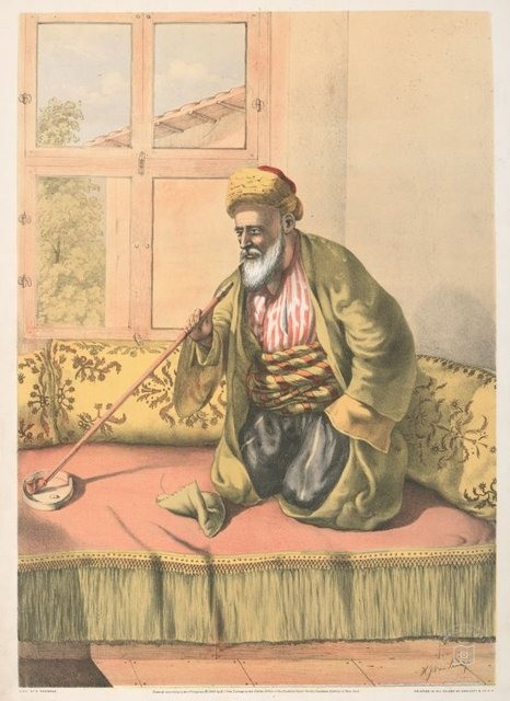 Ottoman People, Soldiers, Officers, Costumes — Portrait from the archive