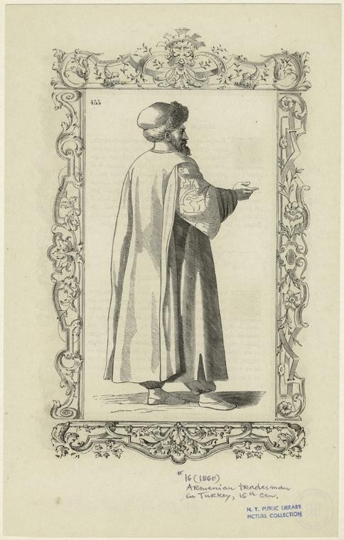 Ottoman People, Soldiers, Officers, Costumes — Portrait from the archive